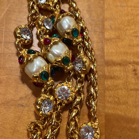 Unstamped Designer look Couture Style Collar Vintage no brand store ticket new - Picture 5 of 12